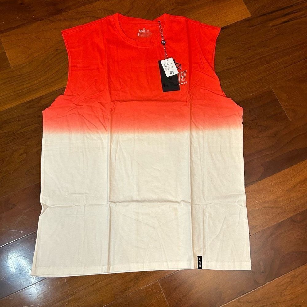 ‎Raw Gear NWT red/orange men’s athletic tank in XL